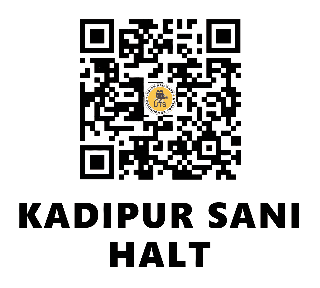 UTS QR Code for KADIPUR SANI HALT - KDPS - NE (UTTAR PRADESH)